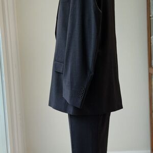Men's Black Suit Jacket and Pants